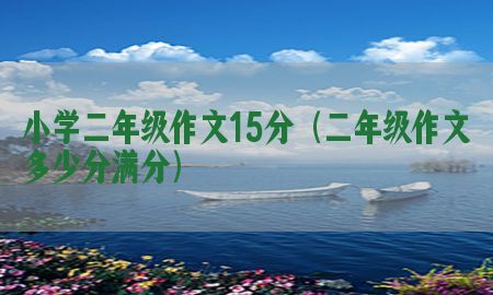 小学二年级作文15分（二年级作文多少分满分）