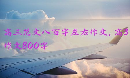 高三范文八百字左右作文，高3作文800字